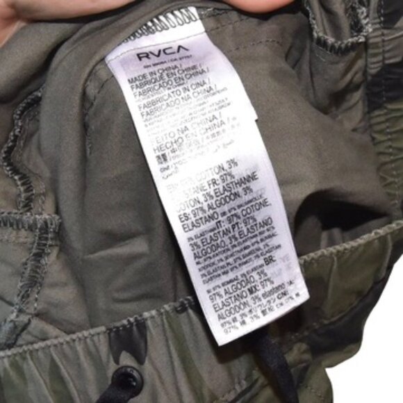 RVCA Camo Jogger Pants Streetwear Skater Surfer Skatecore Athleisure Casual M - Picture 8 of 10